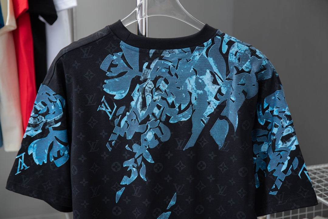 Flower Pattern Printed T-Shirt