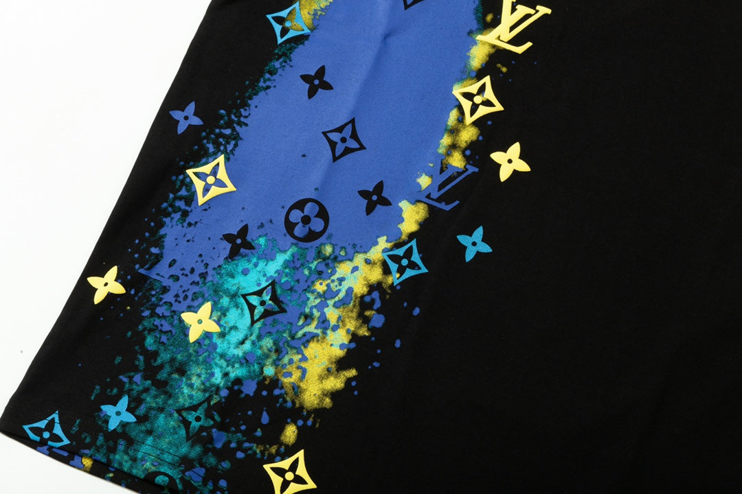 Star River Textured Printed T-Shirt