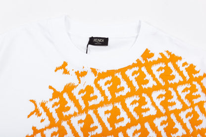 Logo Half Printed T-Shirt