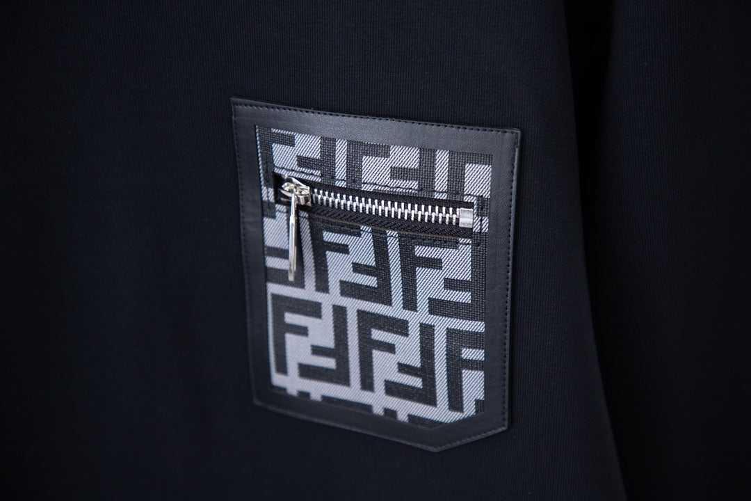 Zip Pocket At Chest Sweatshirt