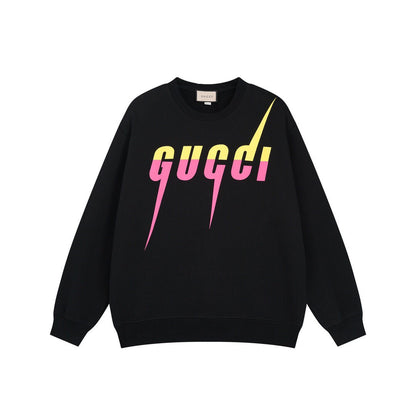 Colorful Gradient Bladed Letter Hoodie