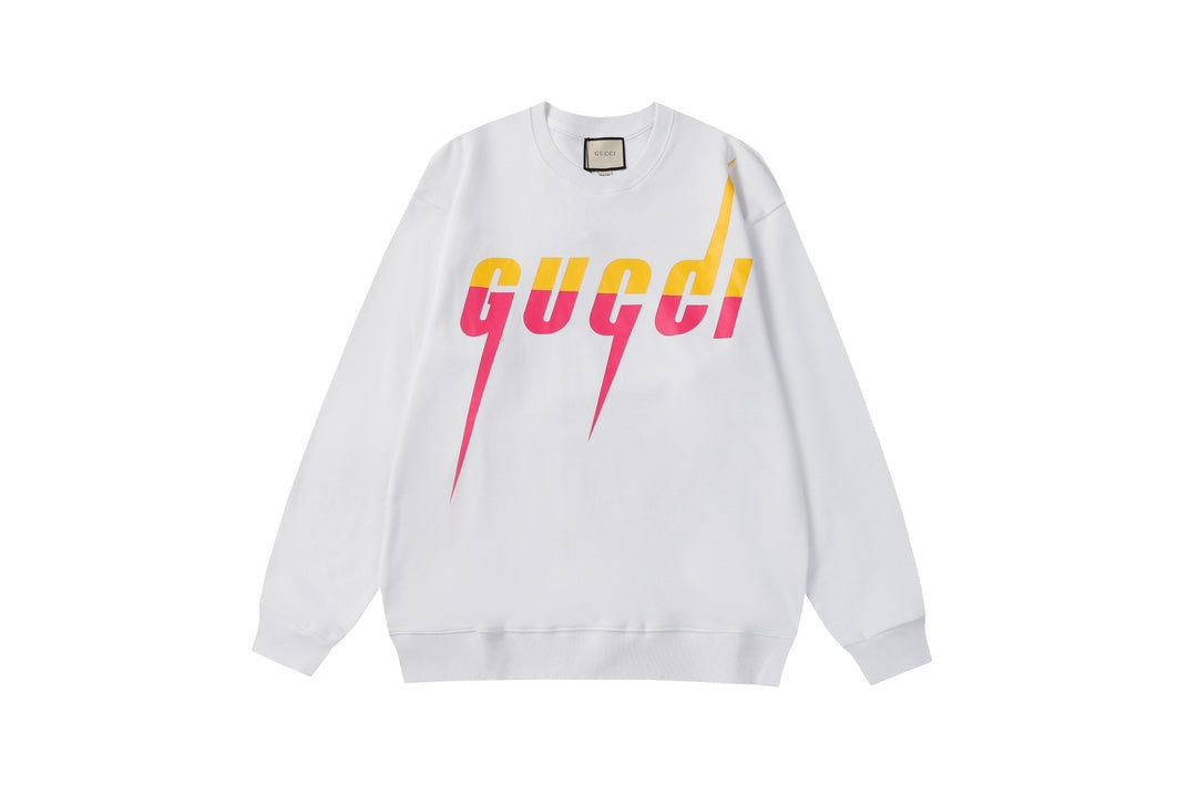 Colorful Gradient Bladed Letter Hoodie