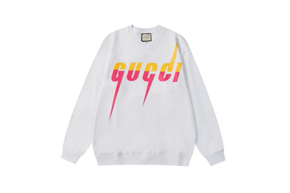 Colorful Gradient Bladed Letter Hoodie